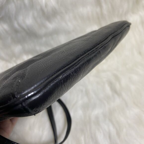 Coach Swagger Swingpack Crossbody Purse Handbag Black Gold Womens - Picture 11 of 12